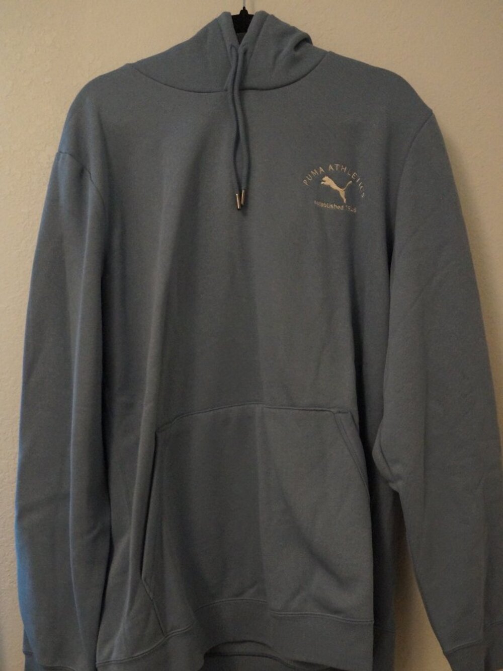 Puma Athletics Hoodie Baby Blue Pullover #045